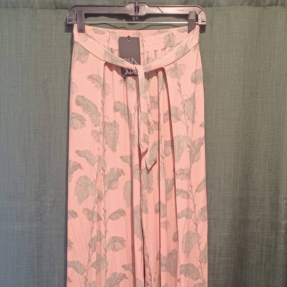 Chaser, Boho lightweight pants, Pink w/Green, small